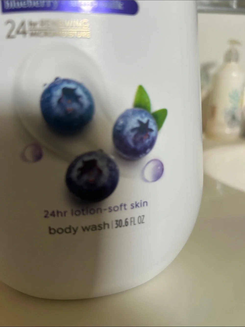 Dove Unwind Blueberry + Moon Milk Body Wash - White 30.6 oz